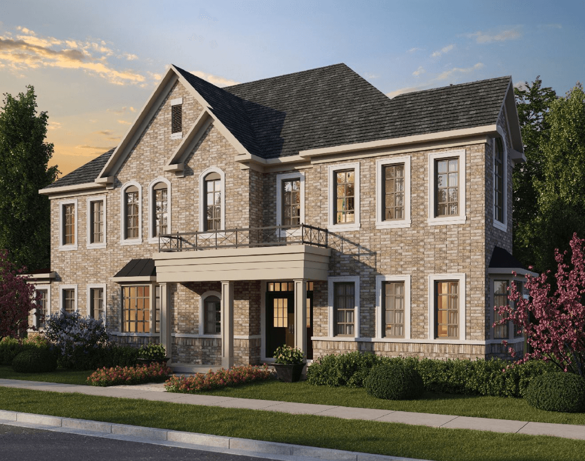Westfield by Great Gulf corner lot community rendering in Brampton
